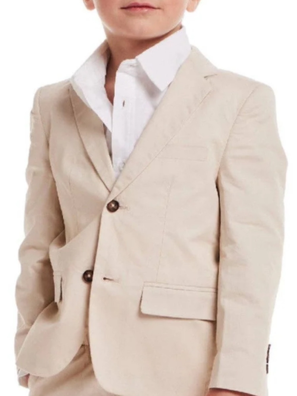 Andy & Evan Boys Beige Blazer